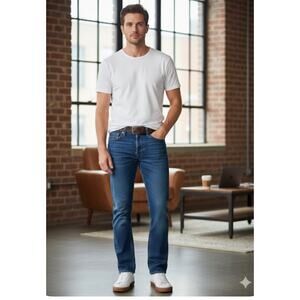 Levi’s 501 Original Fit Men’s Jeans 29x32 Dark Wash Button Fly Straight Leg 100%